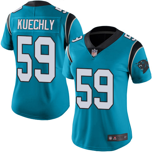 Carolina Panthers Limited Blue Women Luke Kuechly Alternate Jersey NFL Football 59 Vapor Untouchable